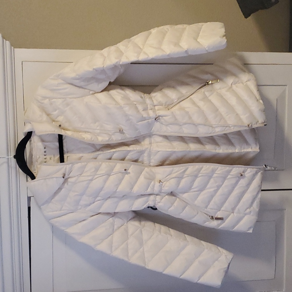 Gallery Quilted Jacket, Cream, PS